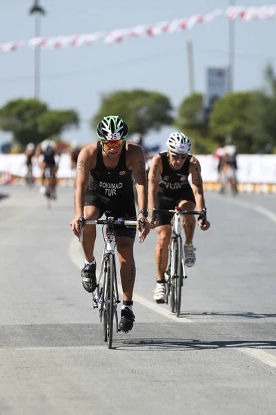 Стамбул Beylikduzu Etu триатлону Кубок європейських чемпіонів 2017 — стокове фото