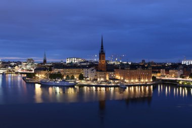 Eski kasaba Gamla Stan, Stockholm, İsveç genel görünümü