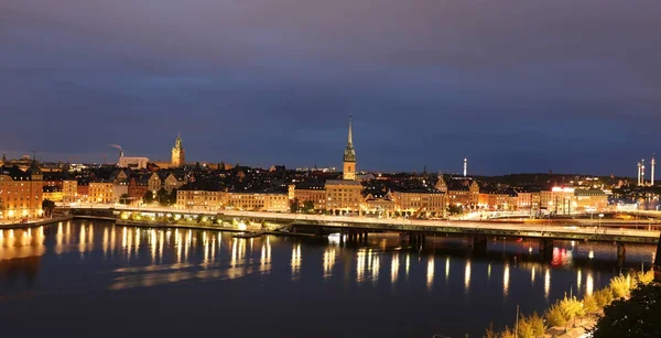 Celkový pohled na staré město Gamla Stan, Stockholm, Švédsko — Stock fotografie