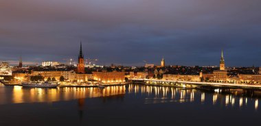 Eski kasaba Gamla Stan, Stockholm, İsveç genel görünümü
