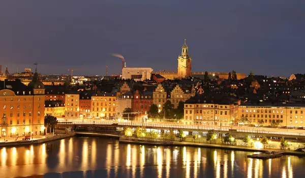 Vista general del casco antiguo Gamla Stan en Estocolmo, Suecia —  Fotos de Stock