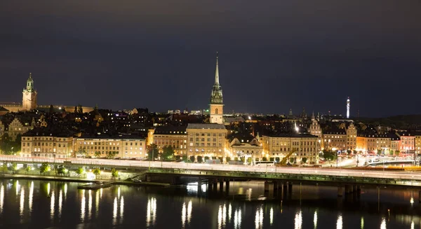 Vista general del casco antiguo Gamla Stan en Estocolmo, Suecia — Foto de Stock