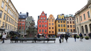 Binalar Stortorget yer, Stockholm, İsveç