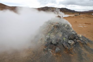 İzlanda'daki Namafjall jeotermal alanı