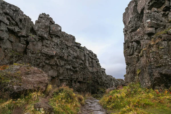 冰岛西南部 Thingvellir 国家公园山谷 — 图库照片