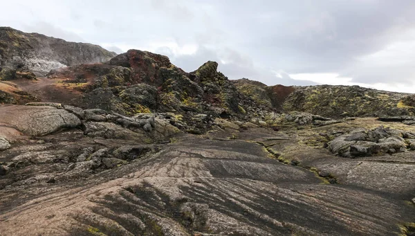 アイスランドの Leirhnjukur 溶岩フィールド — ストック写真