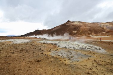 İzlanda'daki Namafjall jeotermal alanı