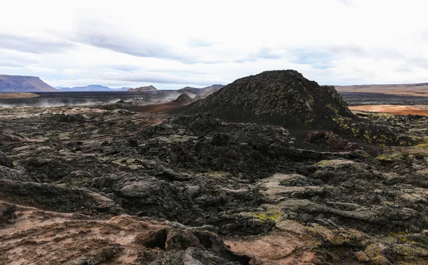 Campo de lava de Leirhnjukur en Islandia — Foto de Stock