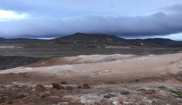 Campo de lava de Leirhnjukur en Islandia — Foto de Stock