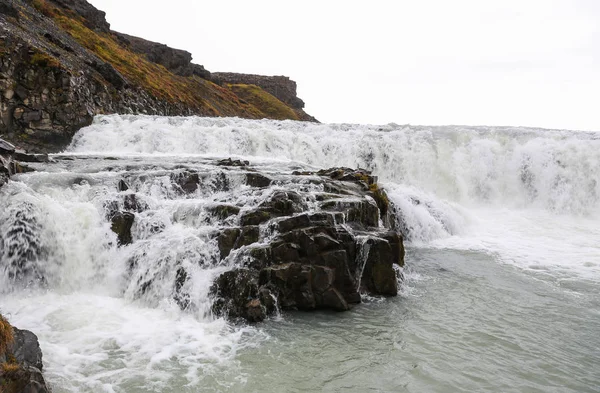 Gullfoss waterval in IJsland — Stockfoto