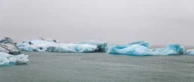 Buzdağları Jokulsarlon buzul nehir Lagoon, İzlanda
