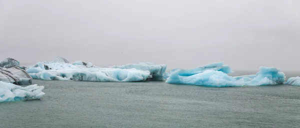 Lodowców w Jokulsarlon lodowcowe rzeki laguny, Islandia — Zdjęcie stockowe