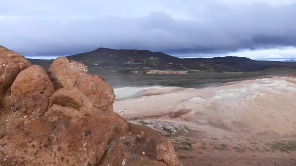 Campo de lava de Leirhnjukur en Islandia — Foto de Stock