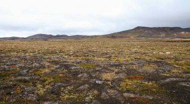 İzlanda'daki Krafla volkanik alan