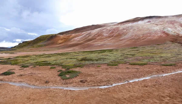 Área volcánica de Krafla en Islandia — Foto de Stock