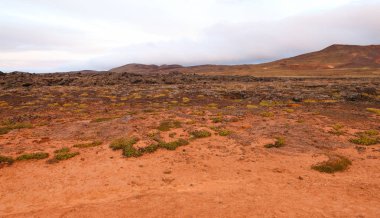 İzlanda'daki Krafla volkanik alan