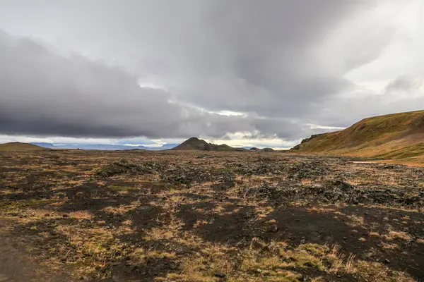 Krafla 火山的区域在冰岛 — 图库照片
