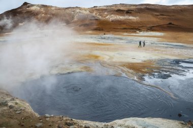 İzlanda'daki Namafjall jeotermal alanı