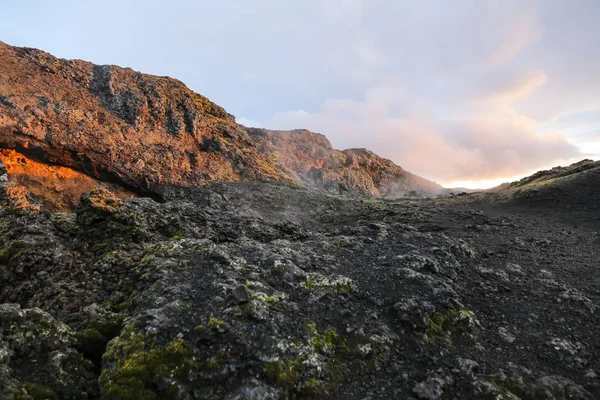 Leirhnjukur lava veld in IJsland — Stockfoto
