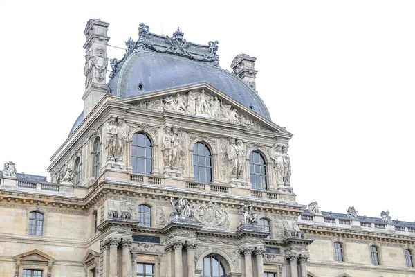 Louvre Museum in Parijs stad — Stockfoto