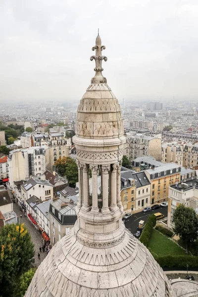 Θέα στο Παρίσι από τη Βασιλική της Sacre Coeur — Φωτογραφία Αρχείου