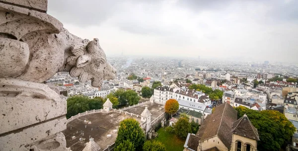 Utsikt över Paris från Sacre Coeur — Stockfoto