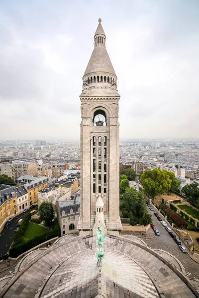 Βασιλική της Sacre Coeur στο Montmartre στο Παρίσι, Γαλλία — Φωτογραφία Αρχείου