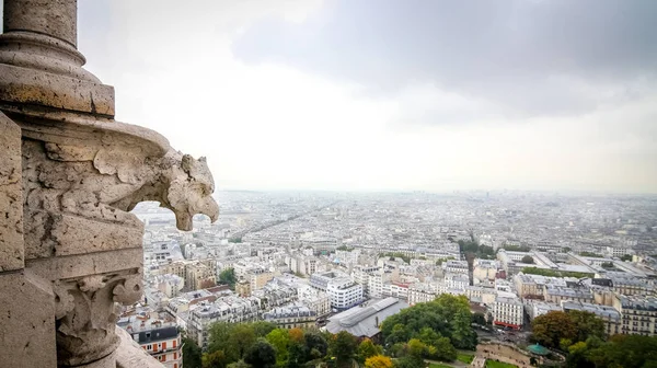 Utsikt över Paris från Sacre Coeur — Stockfoto