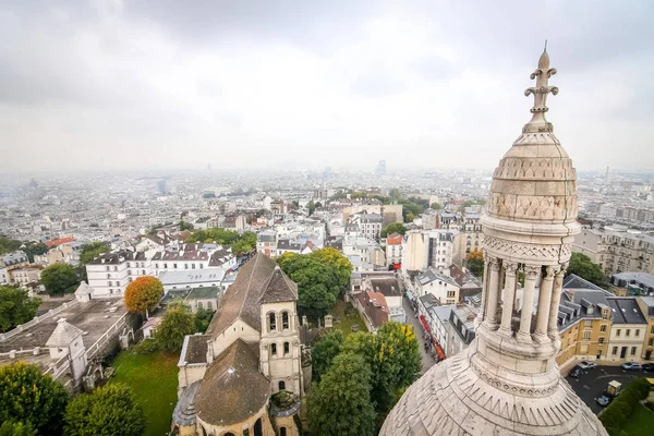 Pohled na Paříž od Sacre Coeur — Stock fotografie