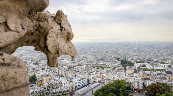 Θέα στο Παρίσι από τη Βασιλική της Sacre Coeur — Φωτογραφία Αρχείου