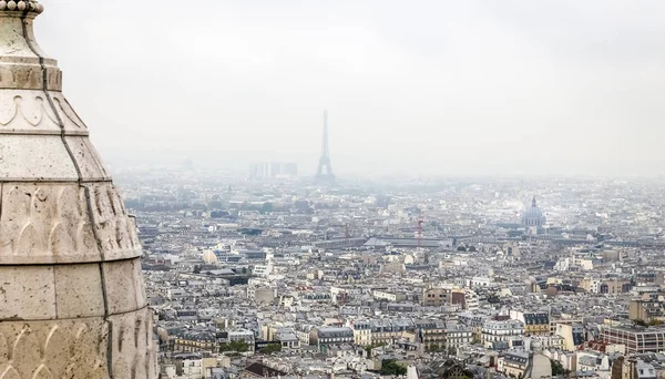 Utsikt över Paris från Sacre Coeur — Stockfoto