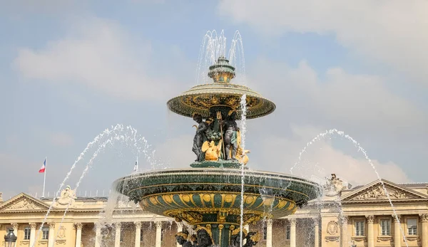 Fountain of River Commerce and Navigation in Place de la Concord — Stock Photo, Image