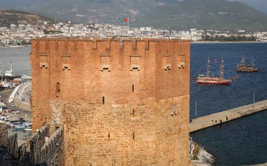 Alanya Kızıl Kule şehirde Alanya, Antalya, Türkiye