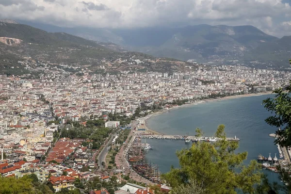 Alanya stadt in antalya, türkei — Stockfoto