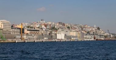 Istanbul Karaköy liman inşaatı