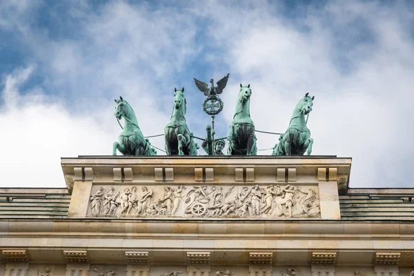 Brandenburger poort in Berlijn, Duitsland — Stockfoto