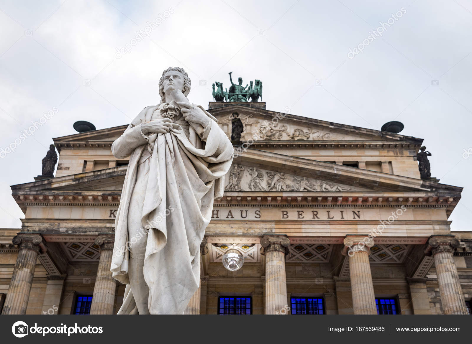 Schiller Monument In Gendarmenmarkt Berlin Germany Stock Photo