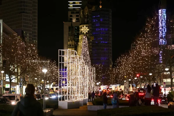 Potsdamer zu Weihnachten in Berlin, Deutschland — Stockfoto