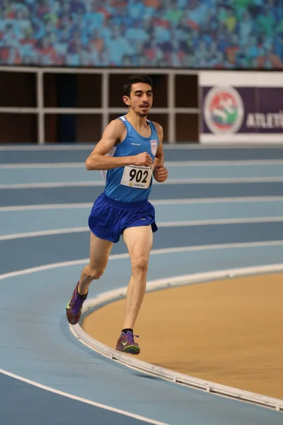 Turkse atletische Federatie Indoor Atletiek Record poging Race — Stockfoto