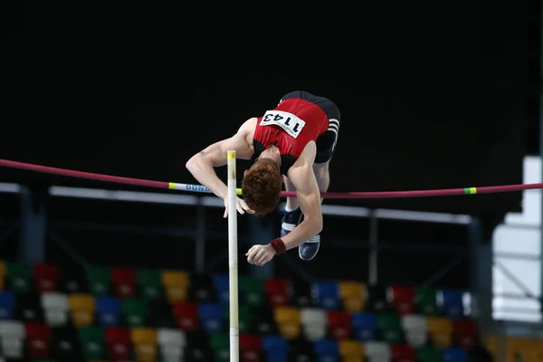 Federação Atlética Turca Atletismo Indoor Record Tentativa de corrida — Fotografia de Stock