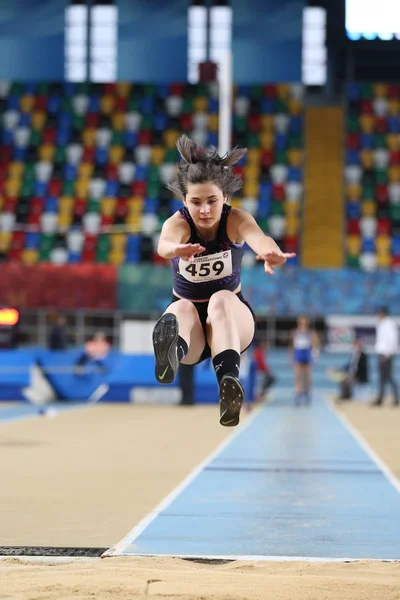 Turecký sportovní federace vnitřní Atletika pokus o rekord závodu — Stock fotografie