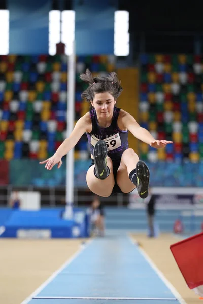 Turecký sportovní federace vnitřní Atletika pokus o rekord závodu — Stock fotografie