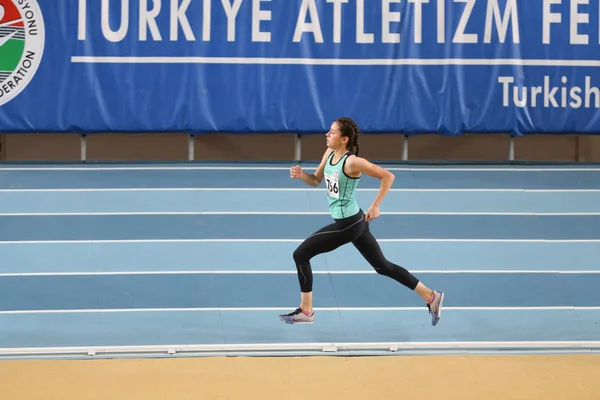 Turkish Athletic Federation Indoor Athletics Record Attempt Race — Stock Photo, Image