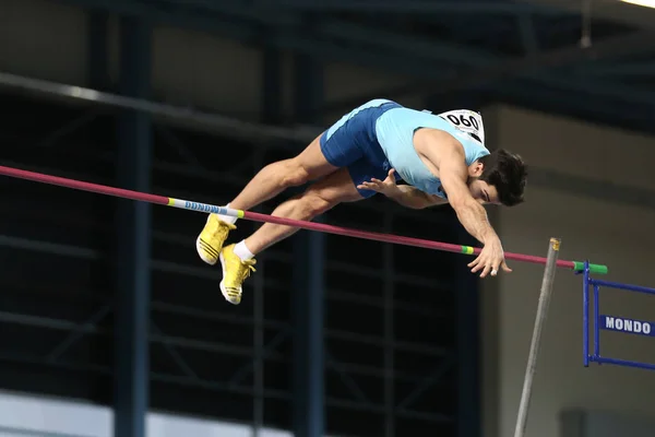 Türkiye Atletizm Federasyonu kapalı Atletizm rekor denemesi yarış — Stok fotoğraf