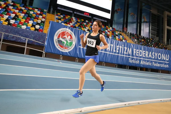 Turkish Athletic Federation Indoor Athletics Record Attempt Race — Stock Photo, Image