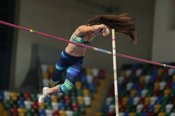 Federação Atlética Turca Atletismo Indoor Record Tentativa de corrida — Fotografia de Stock