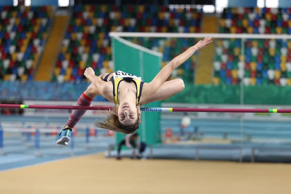 Tyrkisk Atletisk Føderation Indendørs Atletik Record Forsøg Race - Stock-foto