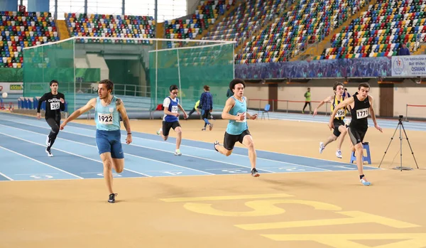 Fédération turque d'athlétisme Indoor Athletics Record tentative de course — Photo