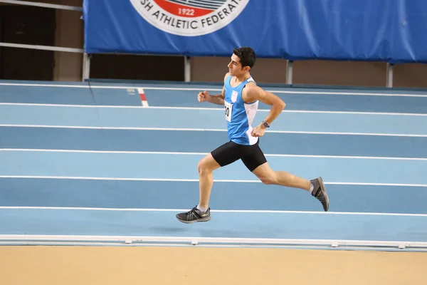 Federação Atlética Turca Atletismo Indoor Record Tentativa de corrida — Fotografia de Stock