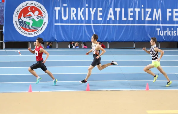 Turkcell 土耳其 U20 室内田径锦标赛 — 图库照片